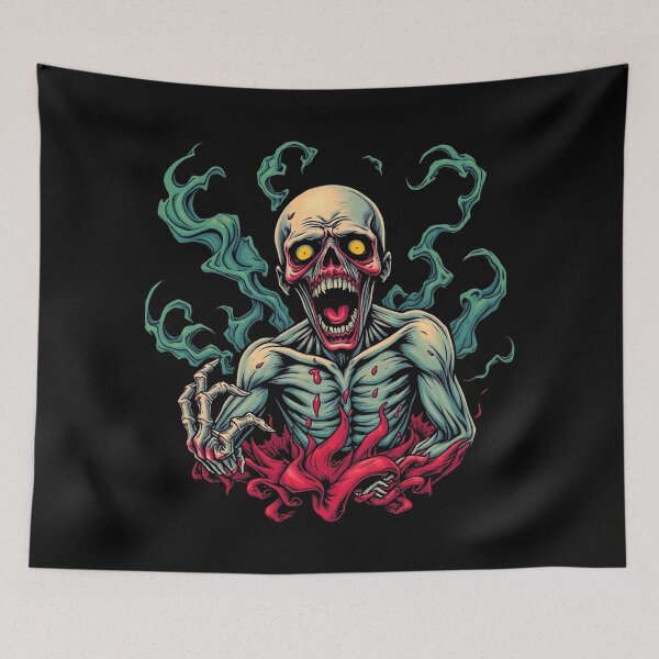 Item preview, Undead horror Tattoo Zombie Graphic design illustration designed and sold by Vintage Designs +.