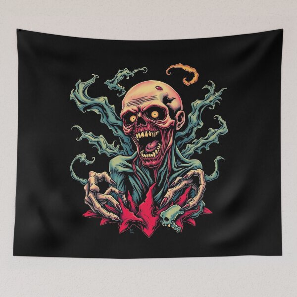 Item preview, Undead horror Tattoo Zombie Graphic design illustration designed and sold by Vintage Designs +.