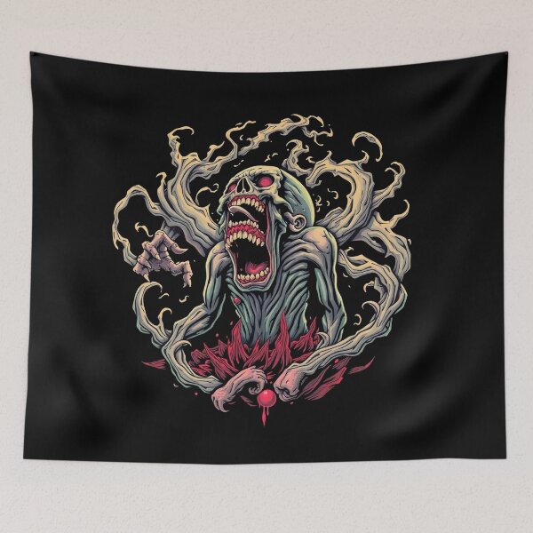 Item preview, Undead horror Tattoo Zombie Graphic design illustration designed and sold by Vintage Designs +.