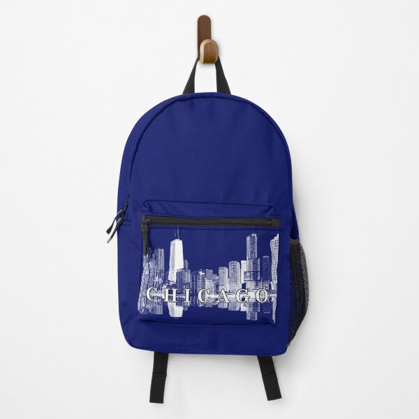 Item preview, Chicago Skyline White Ink Silhouette | Minimalist Illinois Cityscape designed and sold by Phat Dog Designs .