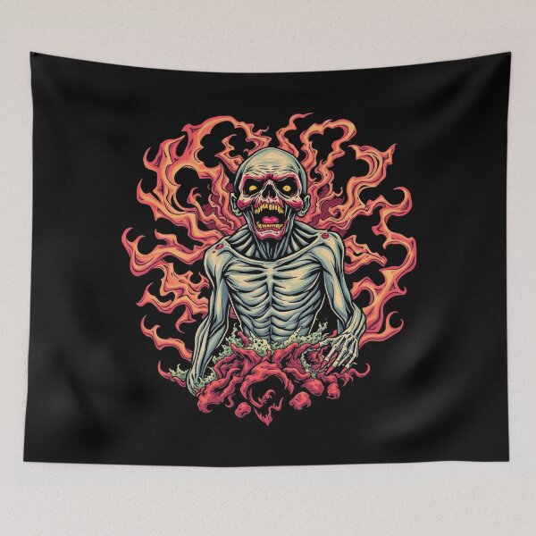 Item preview, Undead horror Tattoo Zombie Graphic design illustration designed and sold by Vintage Designs +.