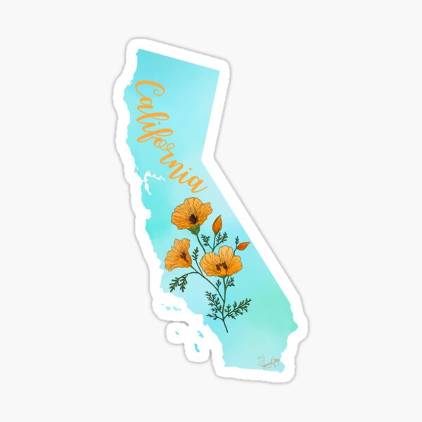 Item preview, California State Flower: California Poppy designed and sold by Marguerite Artistry.