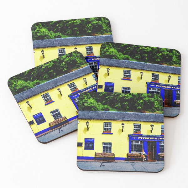 Item preview, Charming watercolor painting of Fitzgerald's pub in Avoca, Ireland designed and sold by GestaltImagery.