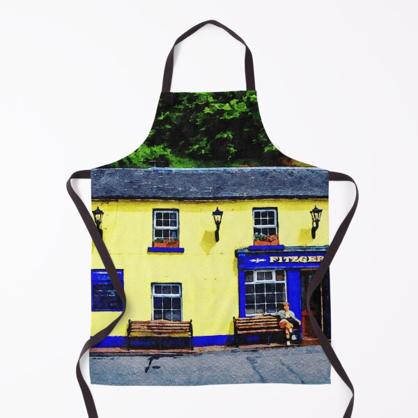 Item preview, Charming watercolor painting of Fitzgerald's pub in Avoca, Ireland designed and sold by GestaltImagery.