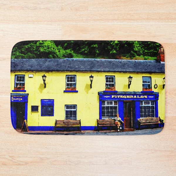 Item preview, Charming watercolor painting of Fitzgerald's pub in Avoca, Ireland designed and sold by GestaltImagery.
