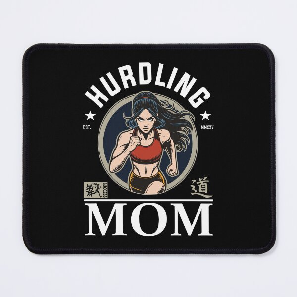 Item preview, Hurdling Mom – The Hurdler & Sporty Mom designed and sold by RetroMaritalArt.