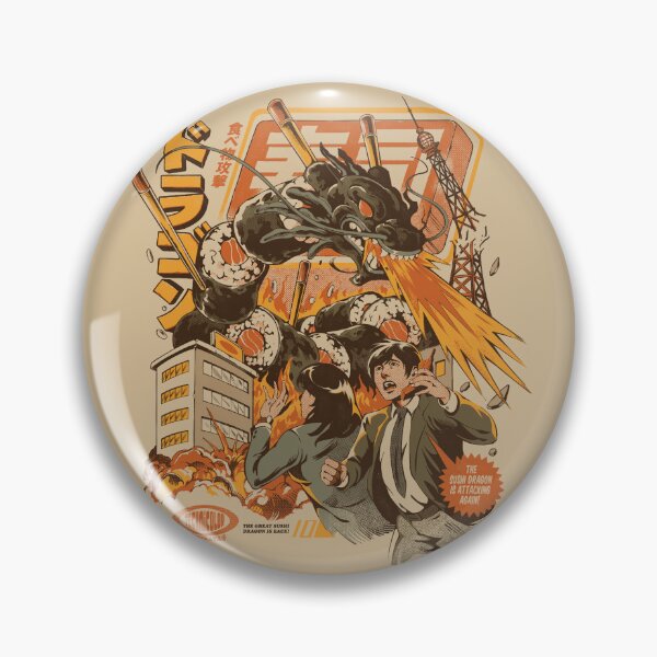 Item preview, Sushi Dragon Attack designed and sold by Ilustrata®.