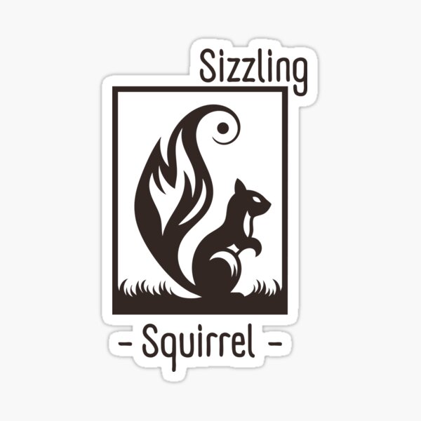 Hot Squirrel - Fire Spirit of the Wild Sticker
