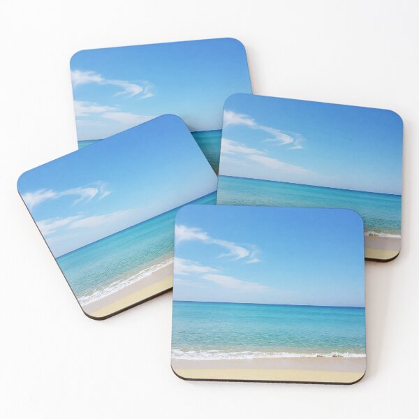 Item preview, Serene Blue Ocean and Sandy Beach - Paradise Views designed and sold by Wild-way Art.