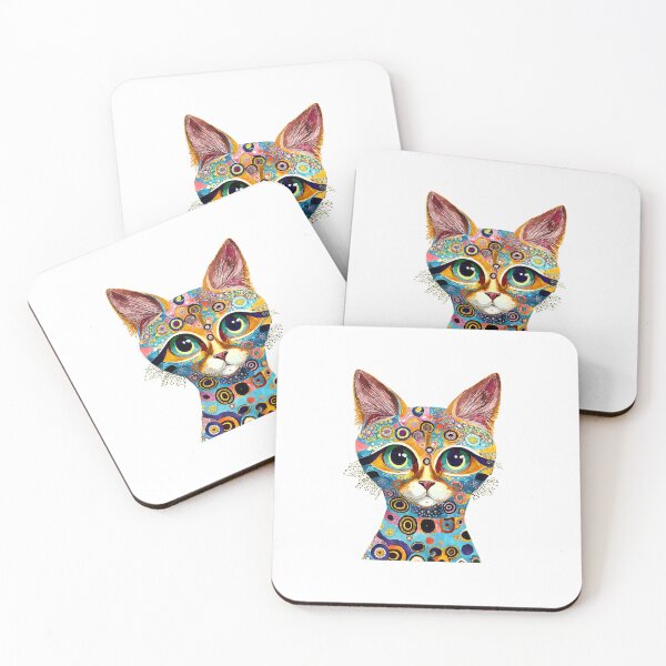 Item preview, Gato colorido 6 designed and sold by Made-by-Gus.