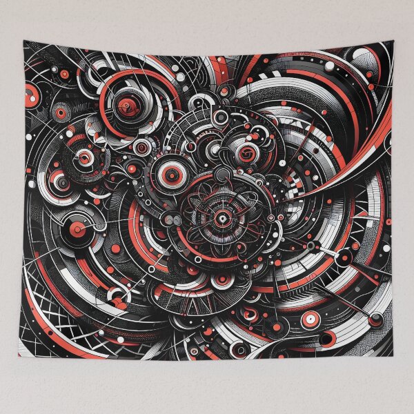 Item preview, Black & Red Abstract Design designed and sold by Alessei.