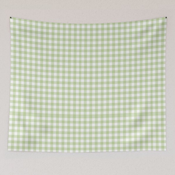 Item preview, Light Green Gingham Pattern designed and sold by Sable Designs.