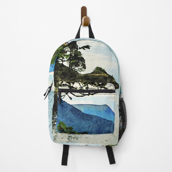 Item preview, Serene watercolor painting of the Lake District's tranquil natural beauty designed and sold by GestaltImagery.