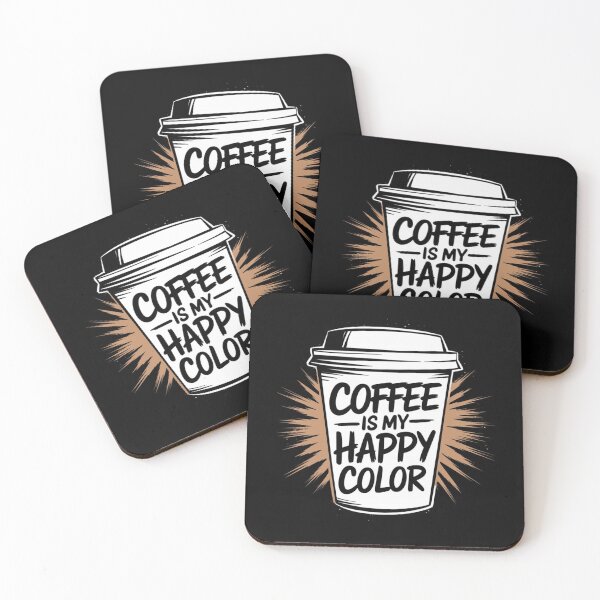 Item preview, Coffee is happy color designed and sold by trendspatterns.
