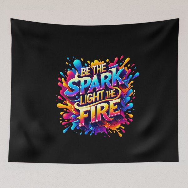 Item preview, Be the Spark, Light the Fire – Motivational Quote designed and sold by artedigital99.