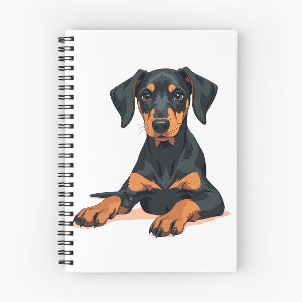 Artikelvorschau, Dobermann mit natürlichem Ohr beim Herunterkommen entworfen und verkauft von FortuneWildCat.