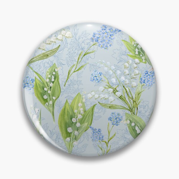 Item preview, Lily of the Valley and Forget Me Nots designed and sold by TurquoiseBird.