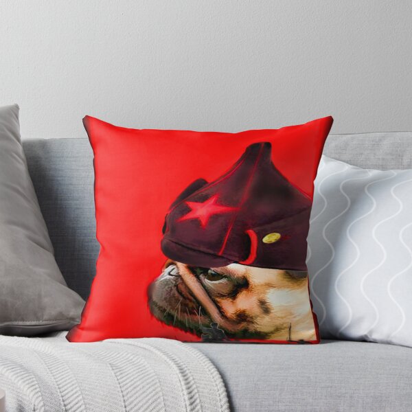 Item preview, Pug. Red Army. Collage. designed and sold by fishwithout.