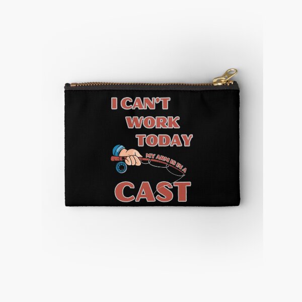 Item preview, Funny Fishing I Can't Work Today, My Arm is in a Cast Gift for Anglers designed and sold by Ela-graphicwiz.