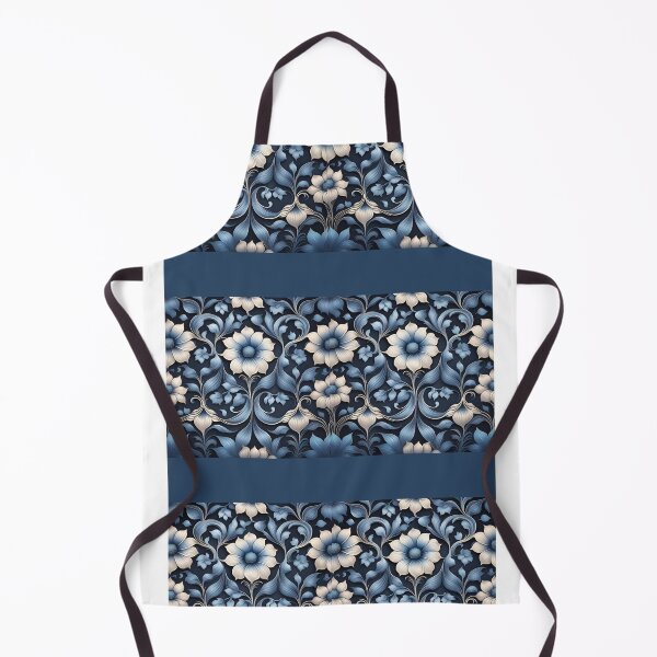 Item preview, Blue and Black Floral Rows designed and sold by elizabethdancer.