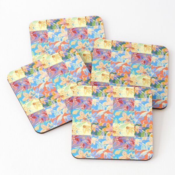 Item preview, Impressionist Flowers Quilt Patchwork t designed and sold by Sharon Schwalbe.