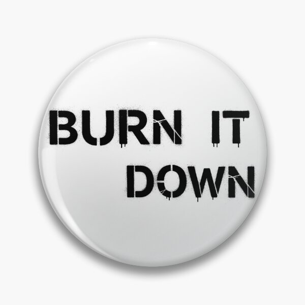 Artikelvorschau, LP – Burn It Down (Schwarze Buchstaben) – Stencil-Graffiti-Stil entworfen und verkauft von GraffitiLab.