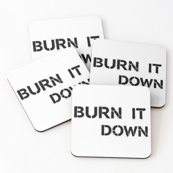 Item preview, LP - Burn It Down (Black Letters) - Stencil Graffiti Style designed and sold by GraffitiLab.