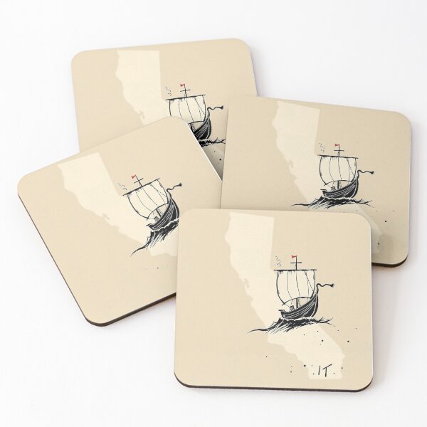 Item preview, California – Satirical Minimalist Illustration designed and sold by SparkyBamBam.