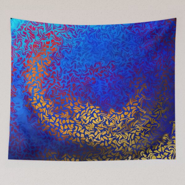 Item preview, Radial Swirl Pattern Blue designed and sold by SirkDesignsLtd.