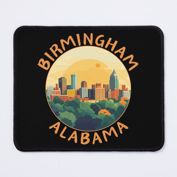 Item preview, Birmingham in Alabama USA Retro Travel Art Landscape designed and sold by MaateoDesign.