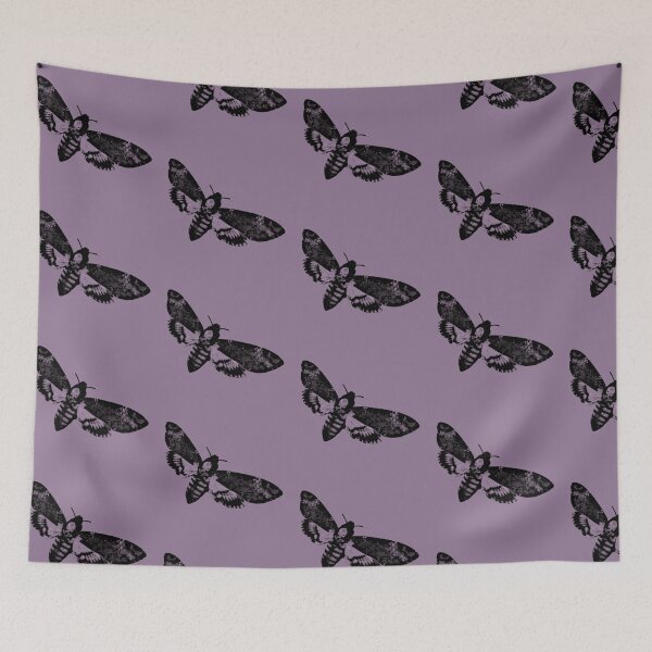 Item preview, Purple - Deaths head hawkmoth print designed and sold by AJ-Rees.