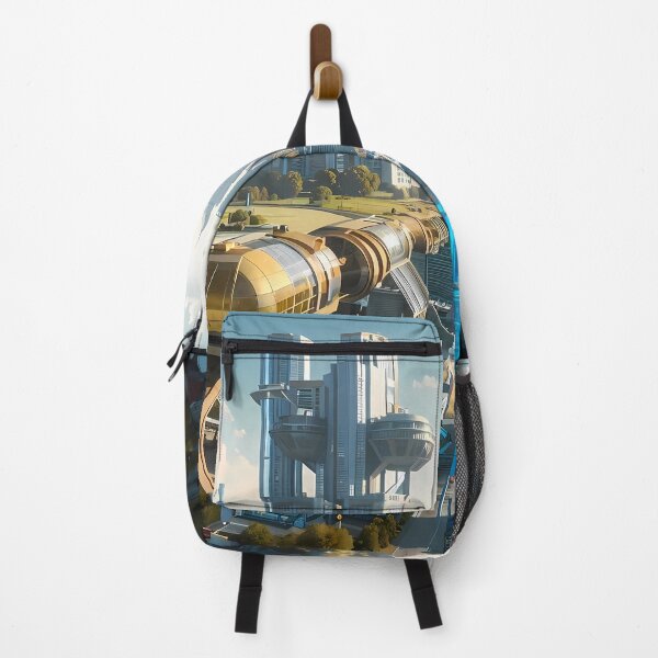 Item preview, Futuristic Cityscape – High-Tech Urban Vision at Sunrise designed and sold by somethingcreative.
