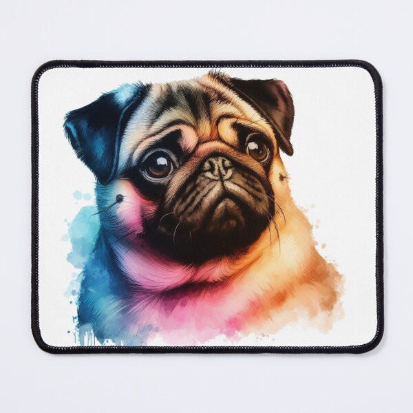 Item preview, Pug Watercolor Portrait designed and sold by MaedK.