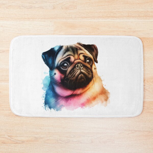 Item preview, Pug Watercolor Portrait designed and sold by MaedK.