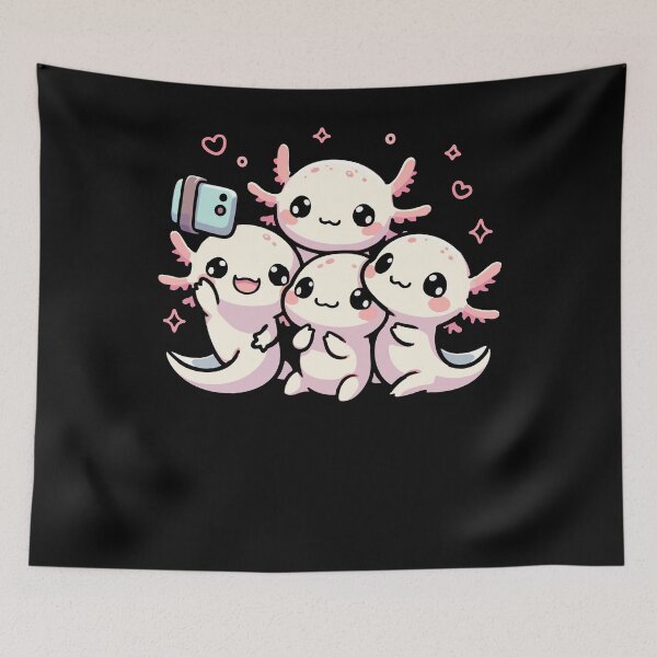 Item preview, Adorable Kawaii Axolotl Selfie Cute Animal Lover designed and sold by PrintCrafting.