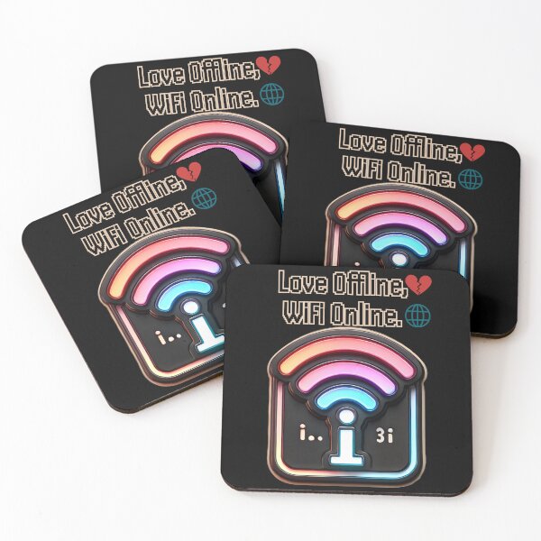 Item preview, Love Offline, WiFi Online - Modern WIFI / Internet Online Love Design - Self Love  designed and sold by Dantin.