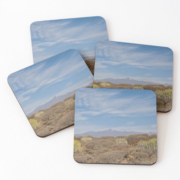 Item preview, Volcanic landscape with canary island Spurge and Teide in the background in Tenerife designed and sold by xophotography.