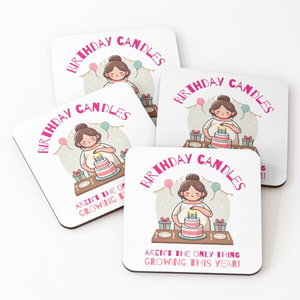 Item preview, Birthday candles aren't the only thing growing this year- pregnant designed and sold by dreamlandbuyers.