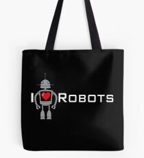 I Heart Robots - I Love Robots Tote Bag