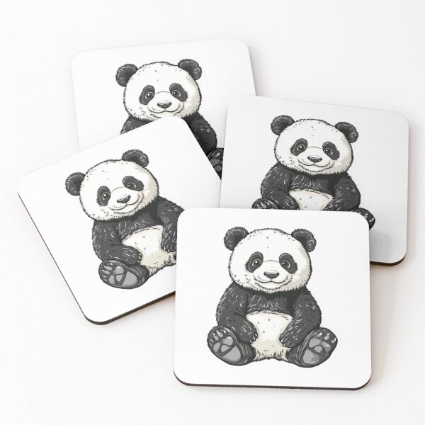 Item preview, Panda Sticker designed and sold by NicolasGlowArt.