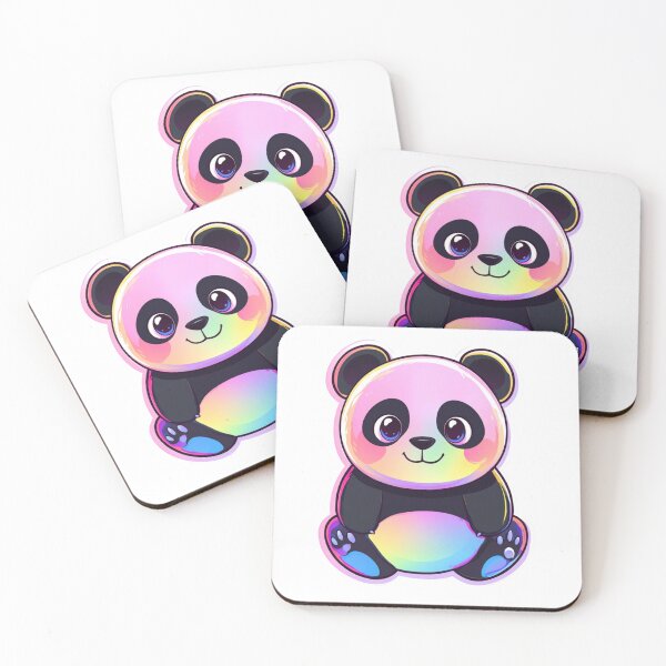 Item preview, Cute Colorful Panda designed and sold by NicolasGlowArt.