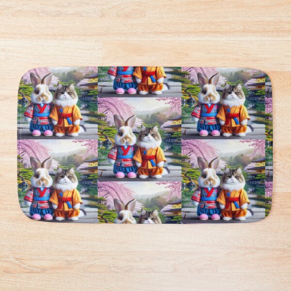 Item preview, Samurai Cat and Rabbit designed and sold by Dogandesighn.