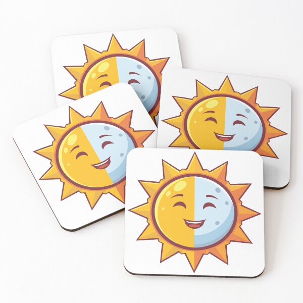 Item preview, Happy Balanced Sun and Moon designed and sold by digifunk.