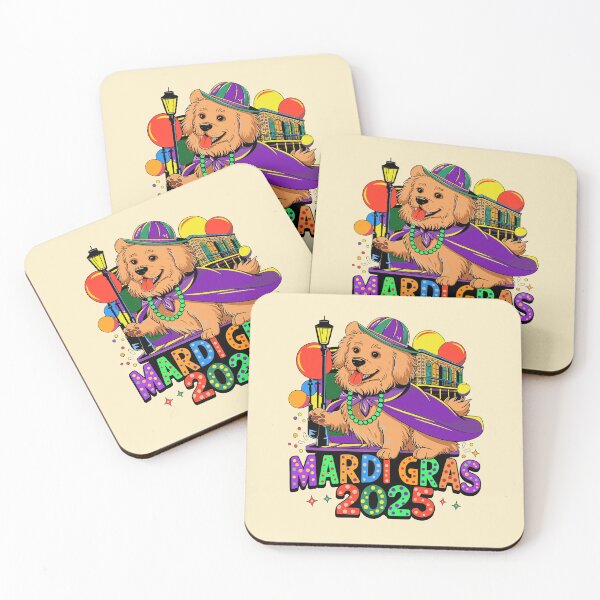 Item preview, My Dog Celebrating The 2025 Mardi Gras designed and sold by DBM Photo Art 1.
