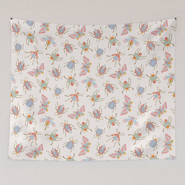 Item preview, Colorful Insects on Cream designed and sold by Elisabeth Coelfen.