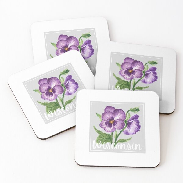 Item preview, Wisconsin State Flower Wood Violet Classic T-shirt Sticker designed and sold by ThinkNature!.