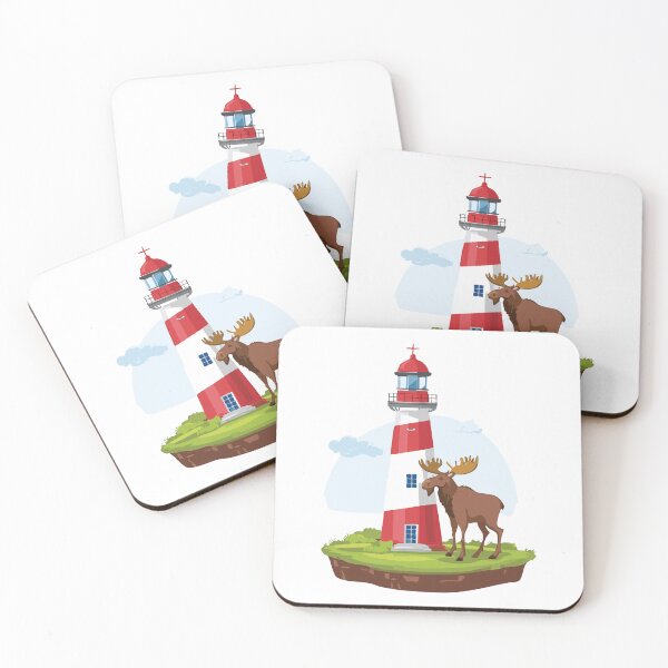 Item preview, Moose at the Lighthouse designed and sold by LiamTheo.