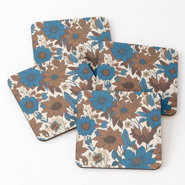 Item preview, Tip-Toe Through the Blue and Brown Daisies designed and sold by elizabethdancer.