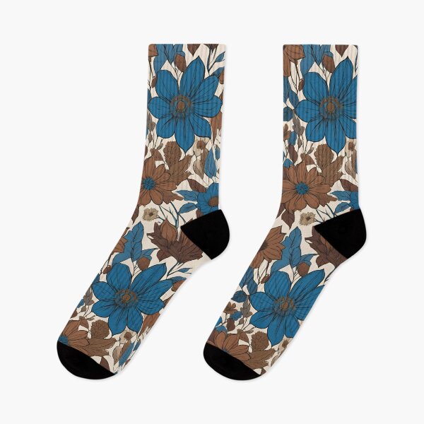 Item preview, Tip-Toe Through the Blue and Brown Daisies designed and sold by elizabethdancer.
