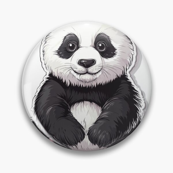 Item preview, Panda Cartoon Sticker designed and sold by NicolasGlowArt.